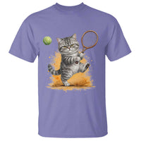Funny Grumpy Cat Tennis Player T Shirt Gift For Tennis Fans - Wonder Print Shop