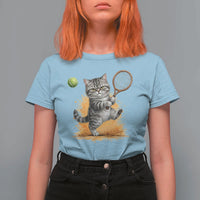 Funny Grumpy Cat Tennis Player T Shirt For Women Gift For Tennis Fans - Wonder Print Shop
