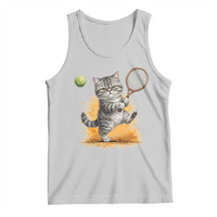 Funny Grumpy Cat Tennis Player Tank Top Gift For Tennis Fans - Wonder Print Shop
