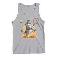 Funny Grumpy Cat Tennis Player Tank Top Gift For Tennis Fans - Wonder Print Shop