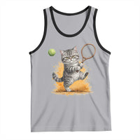 Funny Grumpy Cat Tennis Player Tank Top Gift For Tennis Fans - Wonder Print Shop