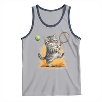 Funny Grumpy Cat Tennis Player Tank Top Gift For Tennis Fans - Wonder Print Shop