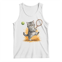Funny Grumpy Cat Tennis Player Tank Top Gift For Tennis Fans - Wonder Print Shop