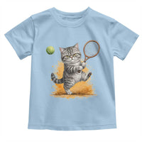 Funny Grumpy Cat Tennis Player Toddler T Shirt Gift For Tennis Fans - Wonder Print Shop
