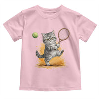 Funny Grumpy Cat Tennis Player Toddler T Shirt Gift For Tennis Fans - Wonder Print Shop