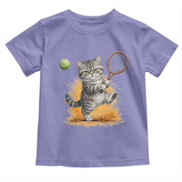 Funny Grumpy Cat Tennis Player Toddler T Shirt Gift For Tennis Fans - Wonder Print Shop
