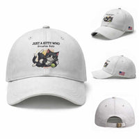 Just A Kitty Who Smashes Balls Baseball Cap Funny Tennis Cat Gift