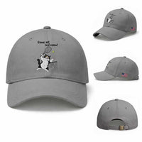 Funny Chubby Cat Tennis Baseball Cap Game Set And Meow