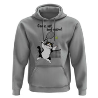 Funny Chubby Cat Tennis Hoodie Game Set And Meow - Wonder Print Shop