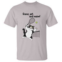 Funny Chubby Cat Tennis T Shirt Game Set And Meow - Wonder Print Shop