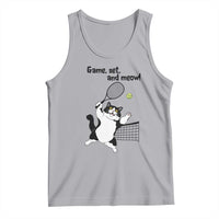 Funny Chubby Cat Tennis Tank Top Game Set And Meow - Wonder Print Shop