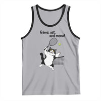 Funny Chubby Cat Tennis Tank Top Game Set And Meow - Wonder Print Shop