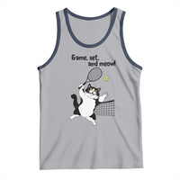 Funny Chubby Cat Tennis Tank Top Game Set And Meow - Wonder Print Shop