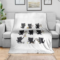 Funny Tennis Game Day Cat Throw Blanket Tennis Player Gift - Wonder Print Shop
