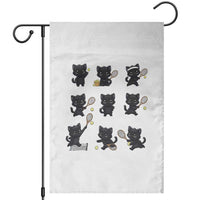 Funny Tennis Game Day Cat Garden Flag Tennis Player Gift - Wonder Print Shop