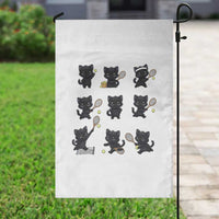 Funny Tennis Game Day Cat Garden Flag Tennis Player Gift - Wonder Print Shop