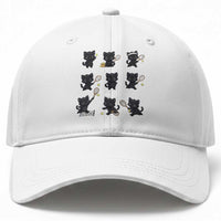 Funny Tennis Game Day Cat Baseball Cap Tennis Player Gift
