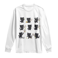 Funny Tennis Game Day Cat Long Sleeve Shirt Tennis Player Gift - Wonder Print Shop