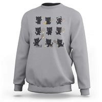Funny Tennis Game Day Cat Sweatshirt Tennis Player Gift - Wonder Print Shop