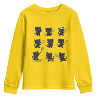 Funny Tennis Game Day Cat Youth Sweatshirt Tennis Player Gift - Wonder Print Shop