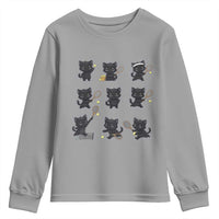 Funny Tennis Game Day Cat Youth Sweatshirt Tennis Player Gift - Wonder Print Shop