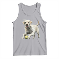 Cute Yellow Labrador Retriever With Tennis Ball Tank Top - Wonder Print Shop