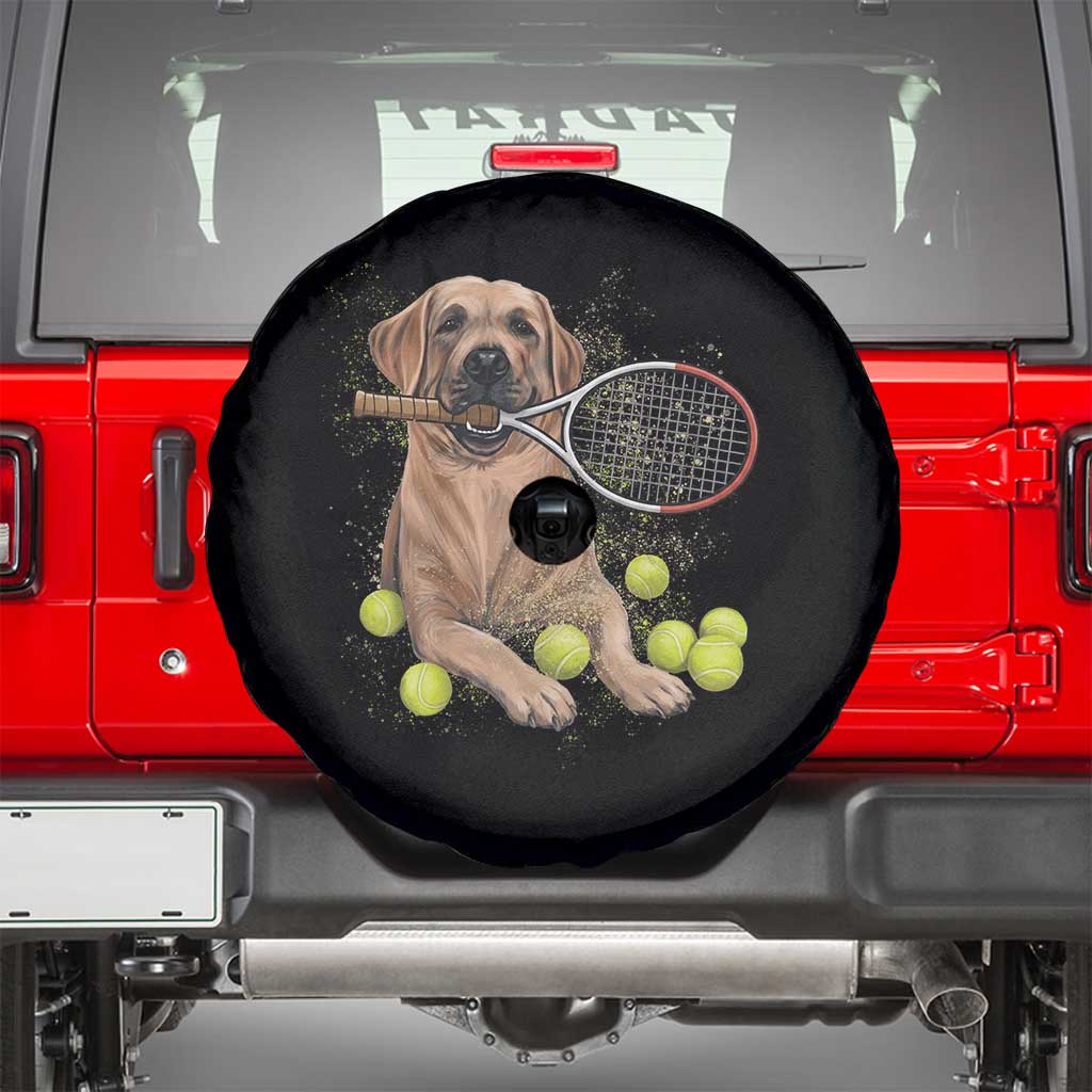 Funny Labrador Dog Playing Tennis Ball Spare Tire Cover Pet Lover Gift - Wonder Print Shop