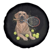 Funny Labrador Dog Playing Tennis Ball Spare Tire Cover Pet Lover Gift - Wonder Print Shop