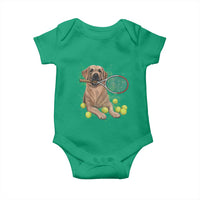 Funny Labrador Dog Playing Tennis Ball Baby Onesie Pet Lover Gift - Wonder Print Shop