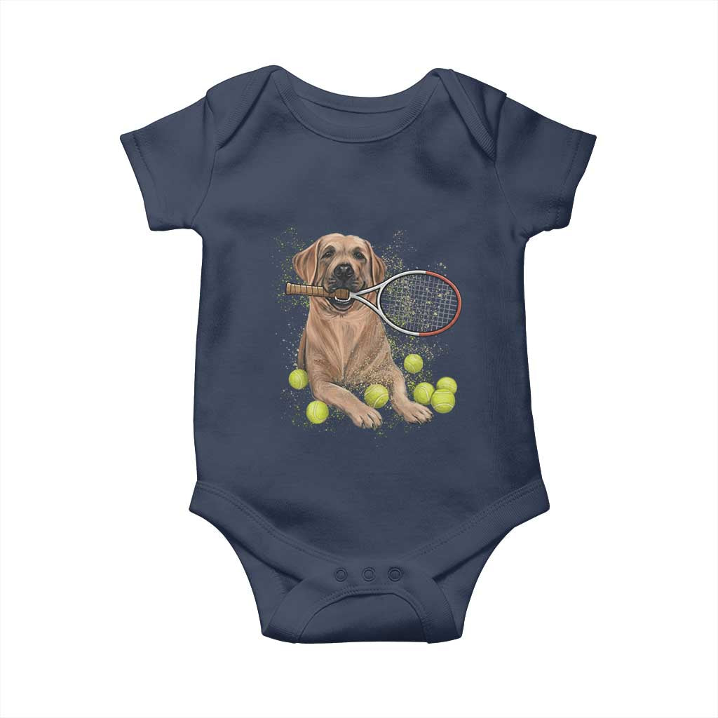 Funny Labrador Dog Playing Tennis Ball Baby Onesie Pet Lover Gift - Wonder Print Shop