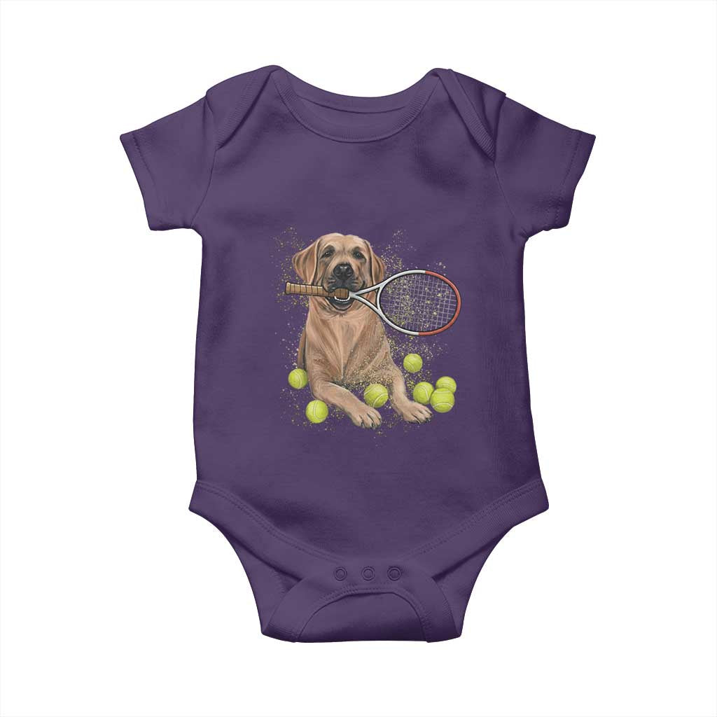 Funny Labrador Dog Playing Tennis Ball Baby Onesie Pet Lover Gift - Wonder Print Shop
