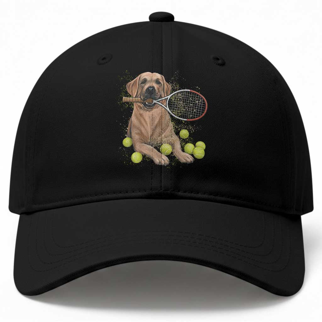 Funny Labrador Dog Playing Tennis Ball Baseball Cap Pet Lover Gift