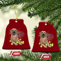 Funny Labrador Dog Playing Tennis Ball Ceramic Ornament Pet Lover Gift - Wonder Print Shop