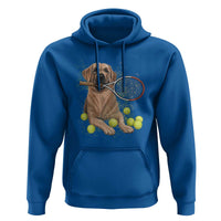Funny Labrador Dog Playing Tennis Ball Hoodie Pet Lover Gift - Wonder Print Shop