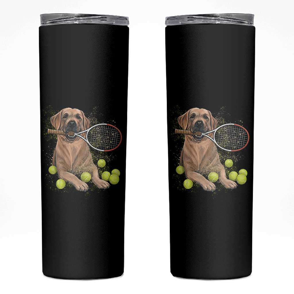 Funny Labrador Dog Playing Tennis Ball Skinny Tumbler Pet Lover Gift - Wonder Print Shop