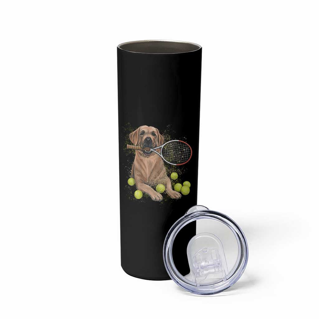 Funny Labrador Dog Playing Tennis Ball Skinny Tumbler Pet Lover Gift - Wonder Print Shop
