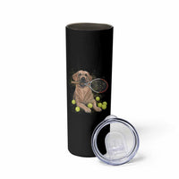 Funny Labrador Dog Playing Tennis Ball Skinny Tumbler Pet Lover Gift - Wonder Print Shop