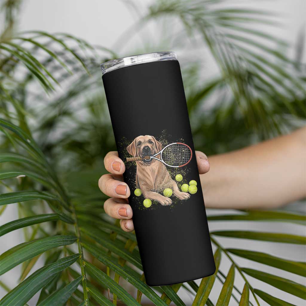Funny Labrador Dog Playing Tennis Ball Skinny Tumbler Pet Lover Gift - Wonder Print Shop