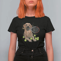 Funny Labrador Dog Playing Tennis Ball T Shirt For Women Pet Lover Gift - Wonder Print Shop