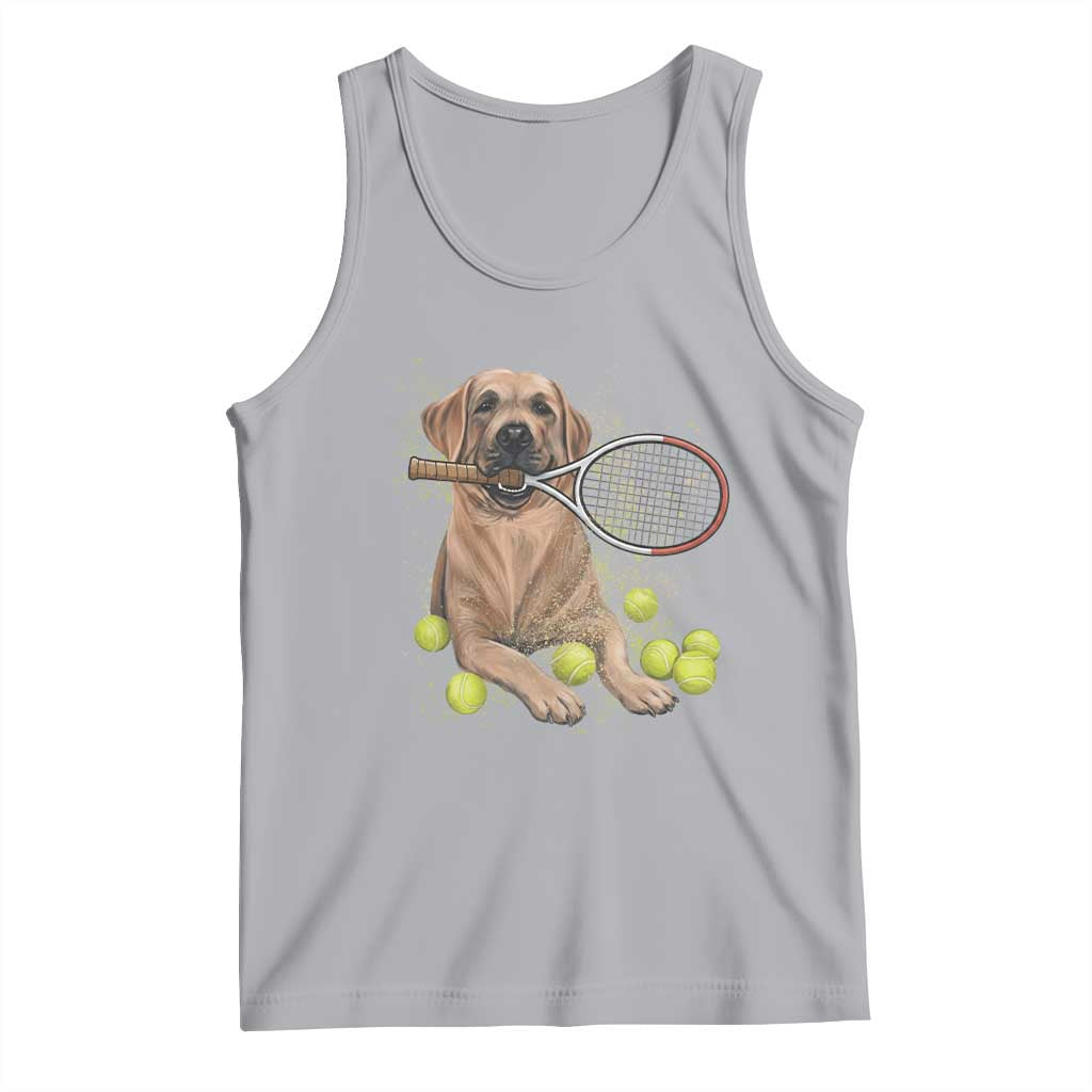Funny Labrador Dog Playing Tennis Ball Tank Top Pet Lover Gift - Wonder Print Shop