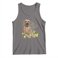 Funny Labrador Dog Playing Tennis Ball Tank Top Pet Lover Gift - Wonder Print Shop