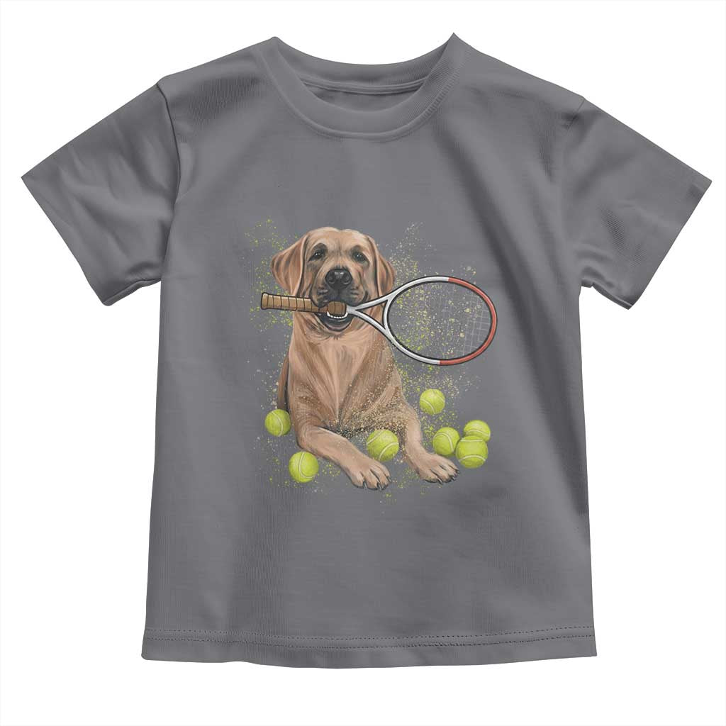 Funny Labrador Dog Playing Tennis Ball Toddler T Shirt Pet Lover Gift - Wonder Print Shop