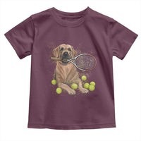 Funny Labrador Dog Playing Tennis Ball Toddler T Shirt Pet Lover Gift - Wonder Print Shop
