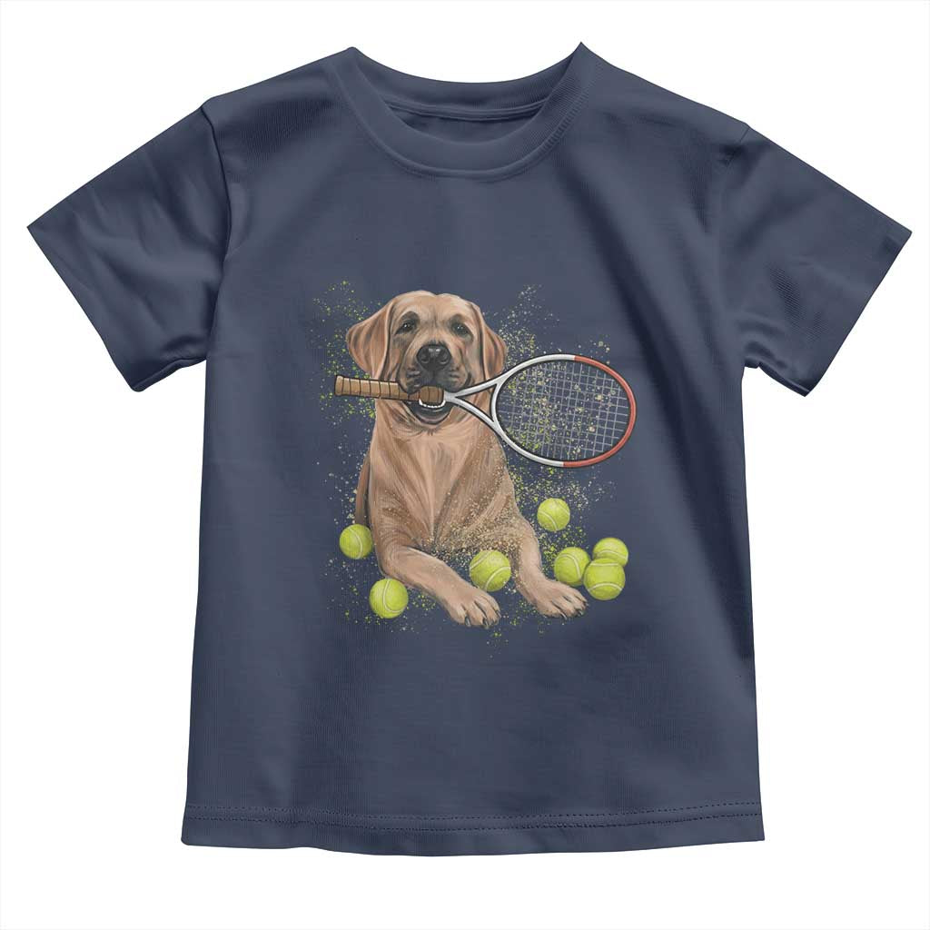 Funny Labrador Dog Playing Tennis Ball Toddler T Shirt Pet Lover Gift - Wonder Print Shop