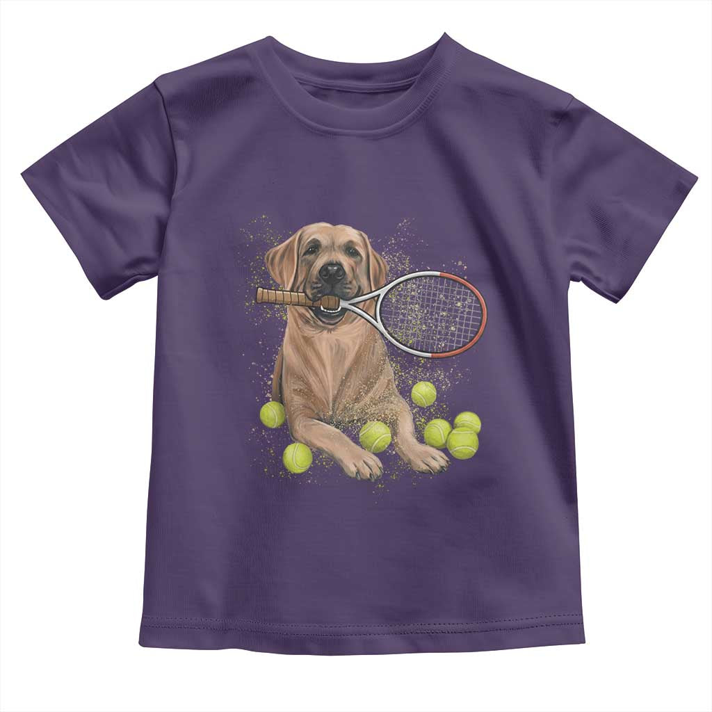 Funny Labrador Dog Playing Tennis Ball Toddler T Shirt Pet Lover Gift - Wonder Print Shop