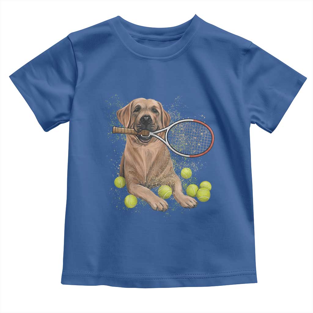 Funny Labrador Dog Playing Tennis Ball Toddler T Shirt Pet Lover Gift - Wonder Print Shop