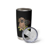 Funny Labrador Dog Playing Tennis Ball Tumbler Cup Pet Lover Gift - Wonder Print Shop