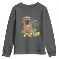 Funny Labrador Dog Playing Tennis Ball Youth Sweatshirt Pet Lover Gift - Wonder Print Shop