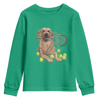 Funny Labrador Dog Playing Tennis Ball Youth Sweatshirt Pet Lover Gift - Wonder Print Shop