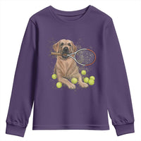 Funny Labrador Dog Playing Tennis Ball Youth Sweatshirt Pet Lover Gift - Wonder Print Shop